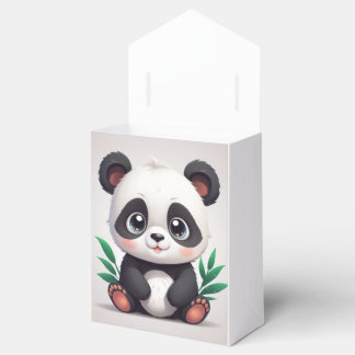 Gullig panda presentaskar