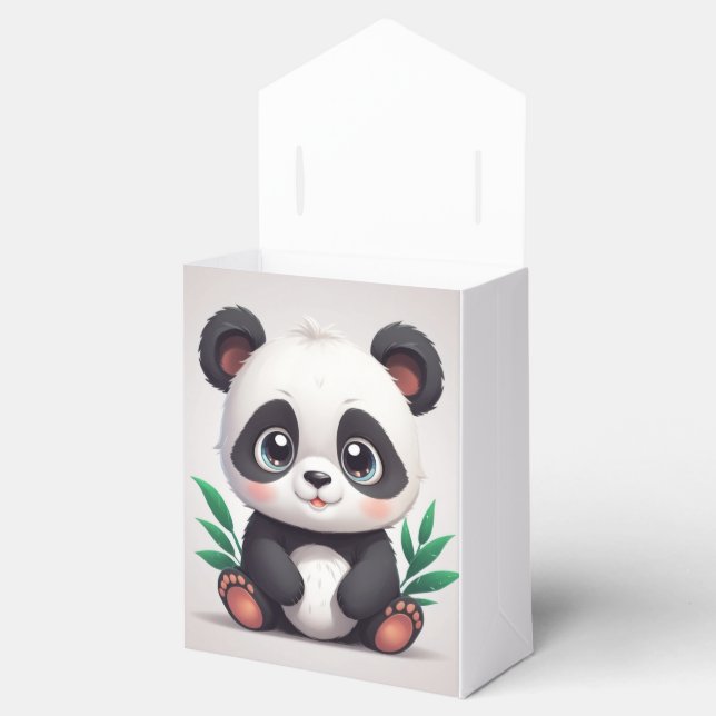 Gullig panda presentaskar (Öppnad)