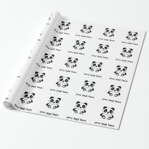 Gullig Panda Presentpapper