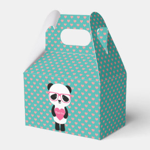 Gullig Pandafödelsedag - tack! Presentaskar
