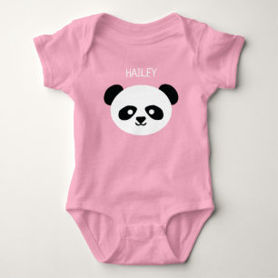 Gullig Pandapersonlig Kawaii för flicka T Shirt
