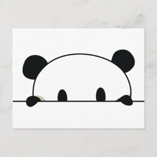 Gullig pandaspion vykort