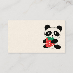 Gullig Pandavisitkort Visitkort