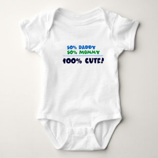 Gullig pappa 100% för 50% mammor 50%! tee shirt