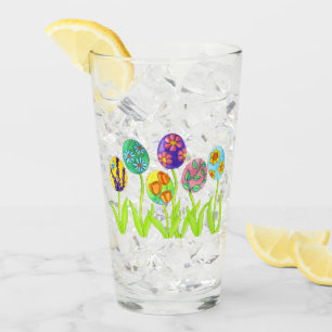 Gullig påskäggblommajulfest glaskopp
