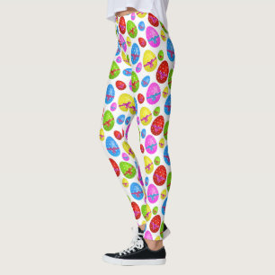 Gullig påskäggmönsterhelgdag leggings