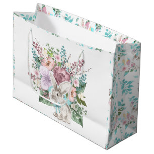 Gullig påskhareblommigtjulfest