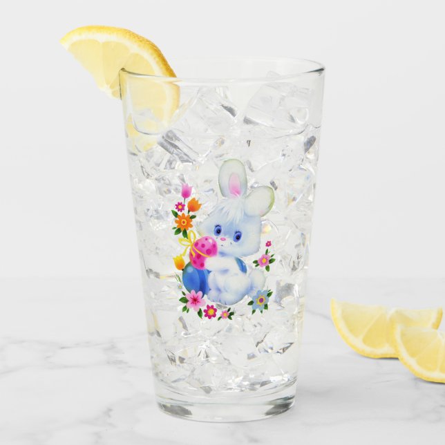 Gullig påskharehelgdag glaskopp (Framsida Ice)