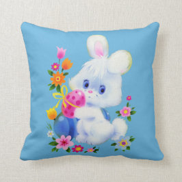 Gullig påskharehelgdagdekorativ kudde