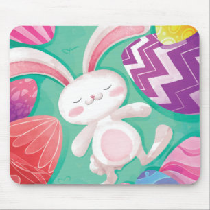 Gullig påskharevattenfärg   Mousepad Musmatta