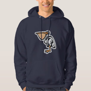 Gullig pelikan; Blått Sweatshirt