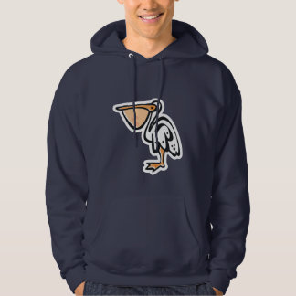 Gullig pelikan; Blått Sweatshirt