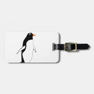 Gullig Penguin. Bagagebricka