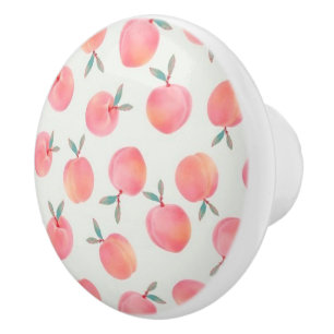 Gullig persikamönsterdesign knopp
