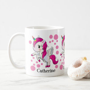 Gullig personligunicornmugg kaffemugg