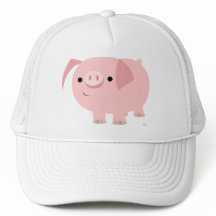 Gullig piggy hatt
