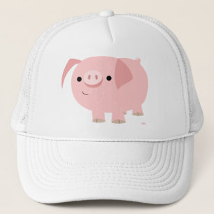 Gullig piggy hatt truckerkeps