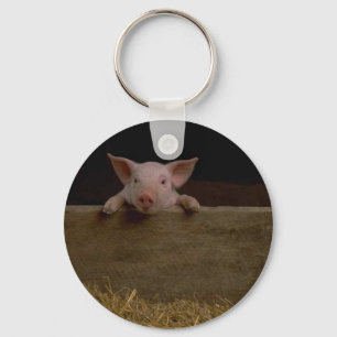 Gullig Piglet Nyckelring
