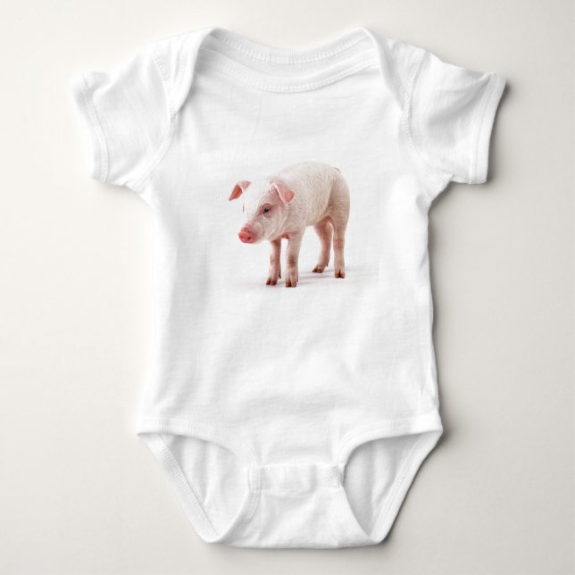 Gullig Pigletgris T Shirt (Framsida)