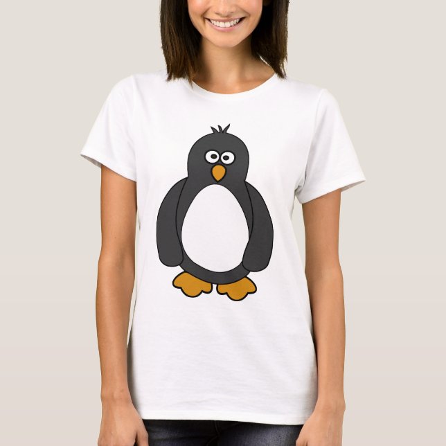 Gullig pingvin tee (Framsida)