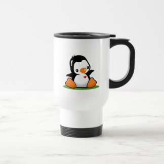 Gullig pingvinmugg resemugg