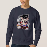 Gullig piratkanin med kawaiiskallemuffin