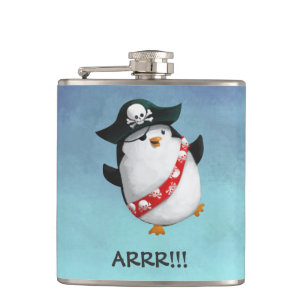 Gullig piratpingvin fickplunta