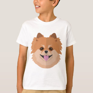 Gullig Pomeranian tecknad! T-shirt