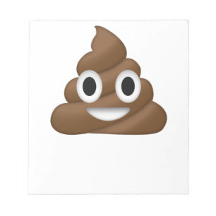 Gullig Poop Emoji Anteckningsblock