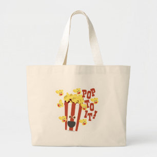 Gullig Popcornslogan Jumbo Tygkasse