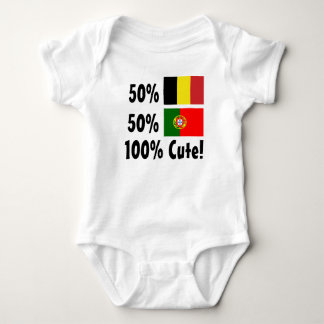 Gullig portugis 100% för 50% belgare 50% t-shirt