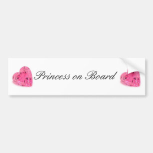 Gullig Princess ombord bildekal