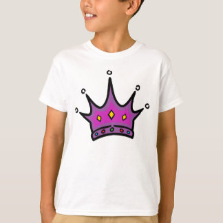 Gullig Princess Tiara T-tröja T-shirt