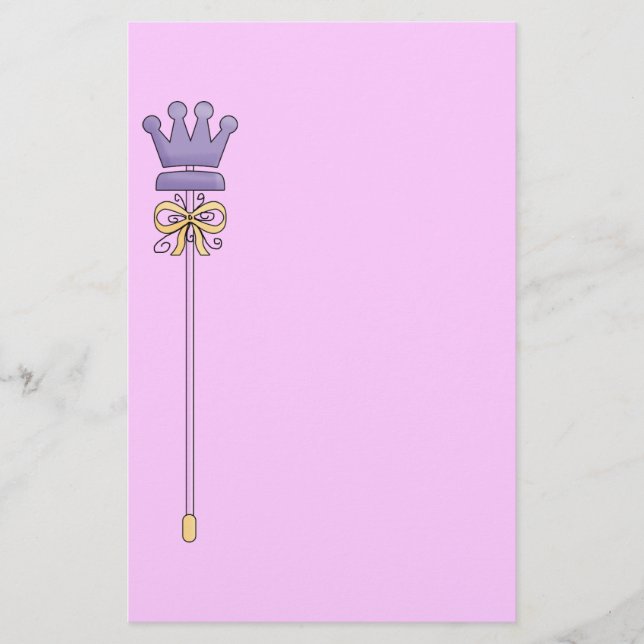 Gullig princessbrevpapper brevpapper (Framsida)