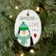 Gullig prydnad för julkärlekmormor julgransprydnad keramik (Tree)