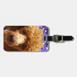 Gullig pudel bagagebricka