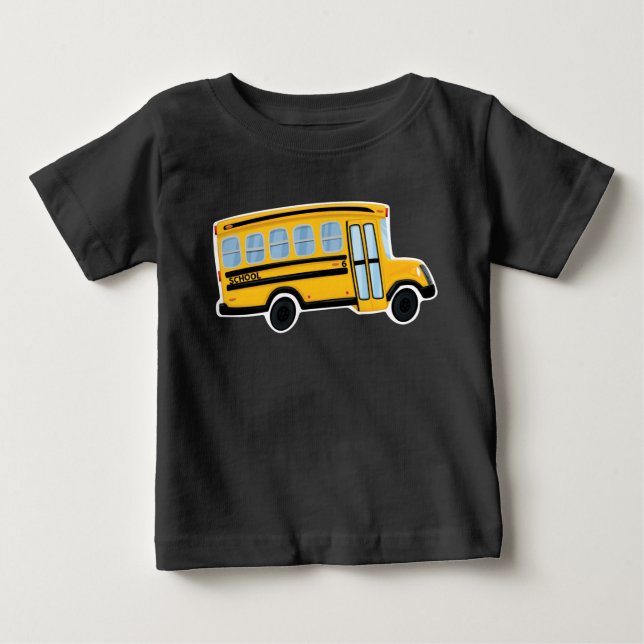 Gullig Pullover för skolbusssmåbarnHoodie T-shirt (Framsida)