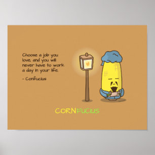 Gullig & Punny Confucius Motivational Poster