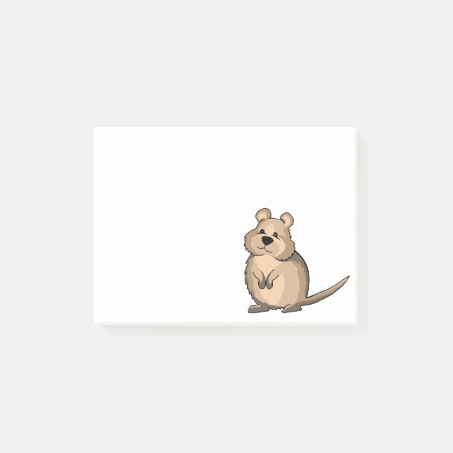 Gullig Quokka australierpungdjur Post-it Block (Framsida)
