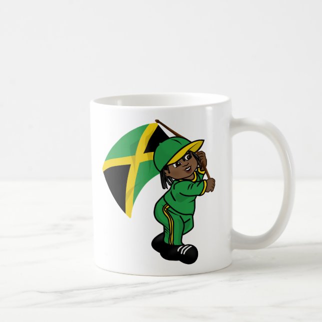Gullig rastapojkemugg kaffemugg (Höger)