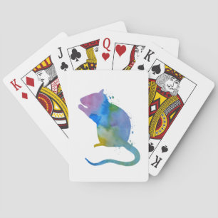 Gullig råtta casinokort