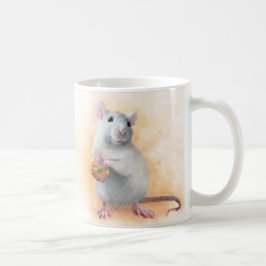 Gullig råtta kaffemugg