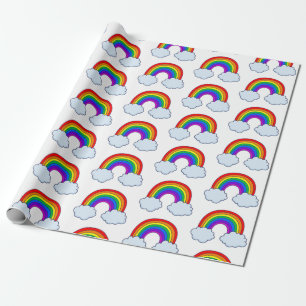 Gullig regnbåge presentpapper