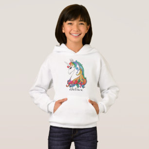 Gullig regnbågeunicorn för vattenfärg tee shirt