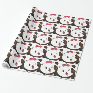 Gullig reko flickapanda! presentpapper