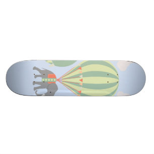 Gullig resning för elefantridningluftballonger mini skateboard bräda 18,7 cm