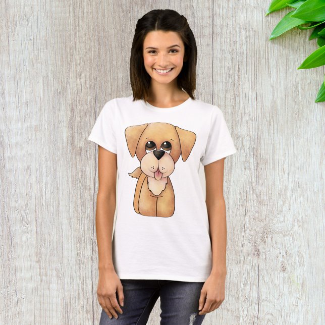 Gullig Retriever Valp Bedårande Hund T Shirt (Skapare uppladdad)