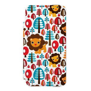 gullig retro lejon ungeillustration