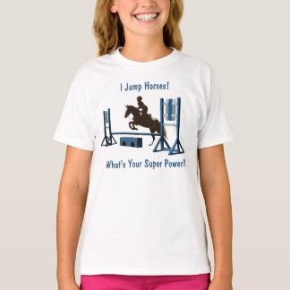 Gullig rid- ponnyjumper tee shirt