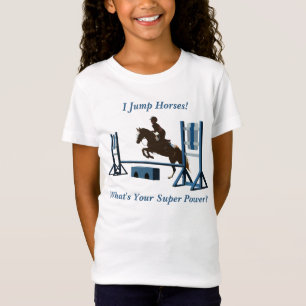 Gullig rid- ponnyjumper tee shirt